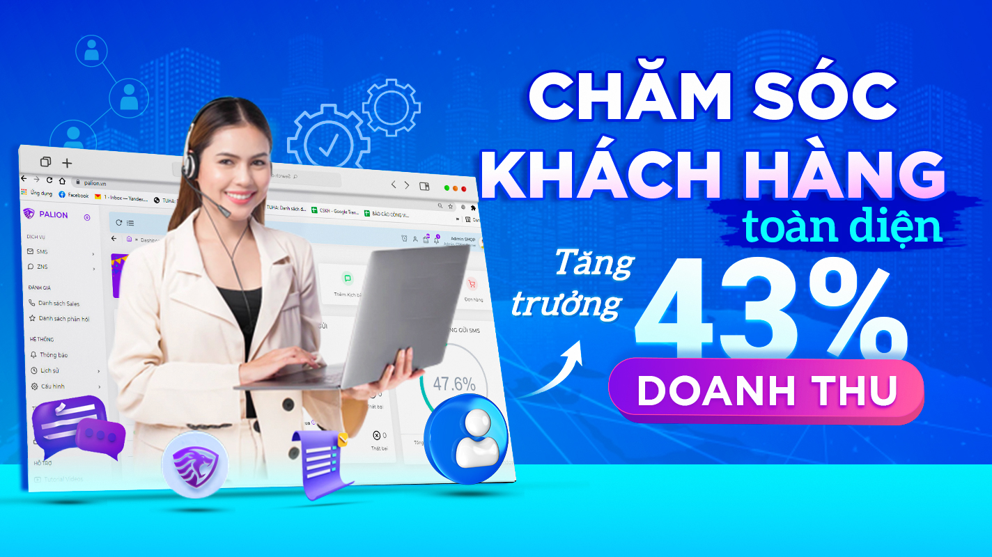 Giải pháp Palion - Chăm sóc khách hàng toàn diện - Tăng trưởng 43% doanh thu